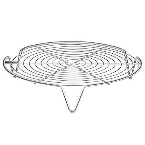 Huiyu 蒸し台 蒸し器 蒸しスタンド ステンレス鋼 多機能 炊飯器ラック 耐熱断熱ラック 便利 料理用 キッチン用品 3cm*18cm-A2