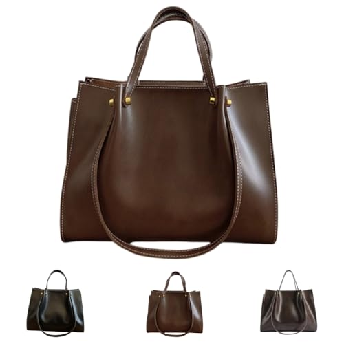 DTVKTZ Large Capacity PU Leather Satchel Handbag DTVKTZ Large Capacity PU Leather Satchel Handbag