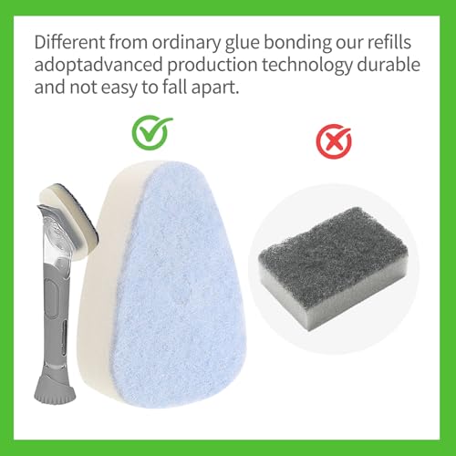 Image of Non Scratch Sponge Refills Be Suitable for Scrub Daddy Dish Daddy. Pack of 10（Without Handle）