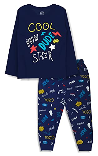 Image of minicult Baby Boy's & Baby Girl's Cotton Printed Top and Pyjama Set Pack of 2