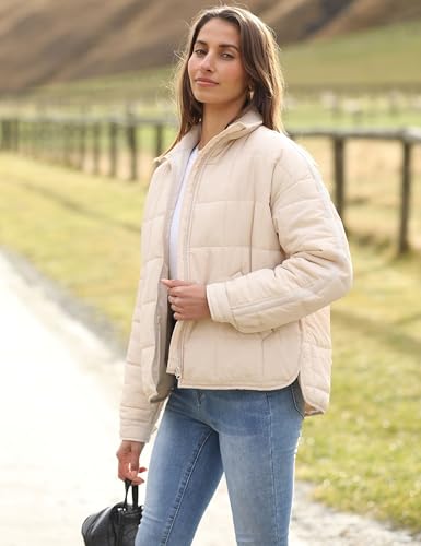 Freyhem Women’s Khaki Puffer Jacket - Lightweight, Stylish, and Perfectly Packable - Image 3