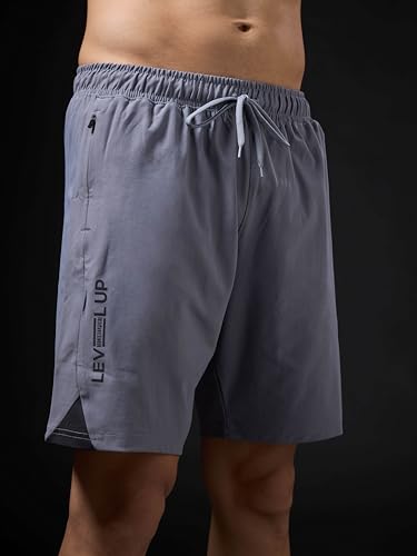 Image of TECHNOSPORT Mens Regular Fit Solid Shorts for Gym, Workout & Sports with Anti Microbial, Techno Dry