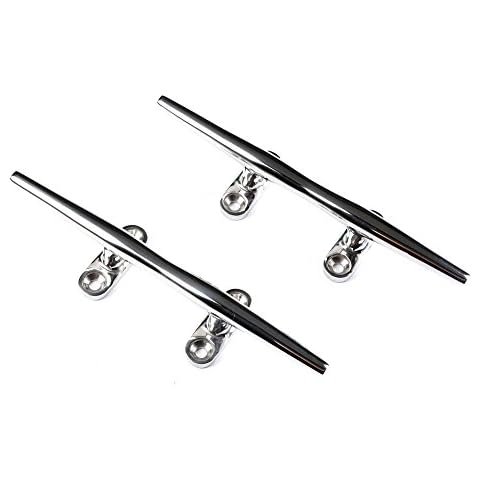 Mxeol Boat Cleats 8 inch Dock Cleat Rope Tie Off Cletes Stainless Steel Marine (Pair) Cover