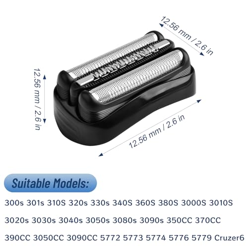 Series 3 21B Shaving Replacement Head Men\'s Electric Shaver Replacement Head Compatible with Braun 3040s 300s, 310s, 320s, 3050cc 360s 370cc-4, 3090cc Etc - Thumbnail 2