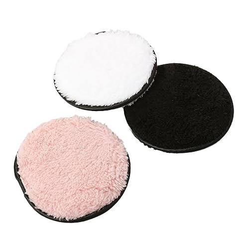 Gogogmee Cleansing Puff Makeup 3pcs Washable Facial Pads Safe Cotton for Sensitive Skin Deep Pore Cleaning Random Color