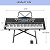 What are the Best Digital Keyboard Piano for Beginners? 7 MUSTAR Piano Keyboard, MEKS-500 61 Key Learning Keyboard Piano with Lighted Up Keys, Electric Piano Keyboard for Beginners, Stand, Pedal, Headphones/Microphone, USB Midi, Joystick, Built-in Speakers #4