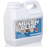 Mulch Glue for Landscaping, Concentrate Gravel Glue, Non-Toxic Gravel Binder, Transparent Mulch Glue for Rocks, Landscaping Pea Gravel, Bark, Leaf, Stones & Rubber (64Oz)