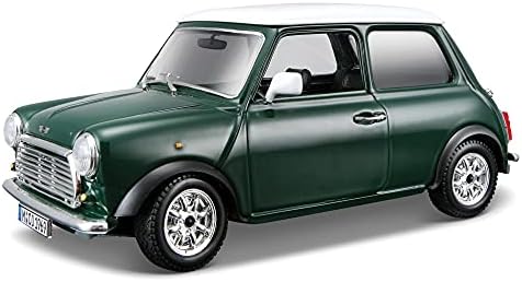 Bburago Mini Cooper - Auto Giocattolo, Colore: Verde (18-22011G)