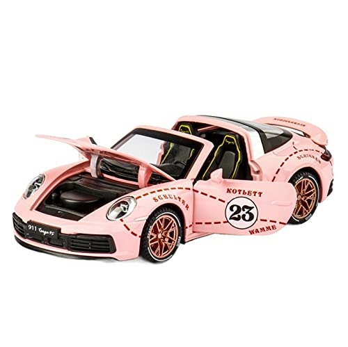 1 32 Apto para Porsche Targa 911 4S Convertible Deportes Aleación Diecast Modelo De Coche Adornos Colección De Recuerdo No Control Remoto Modelos(C)