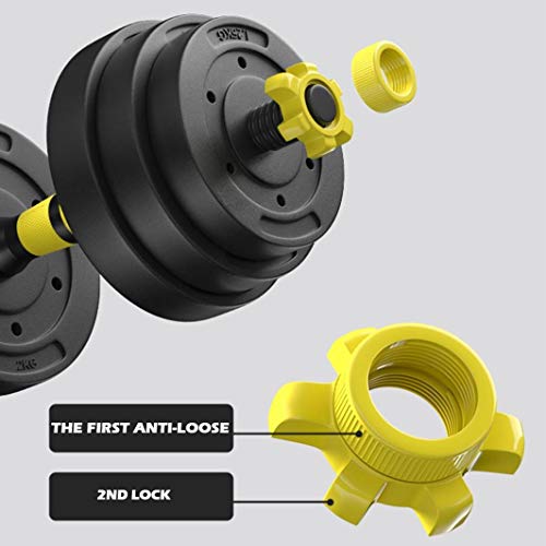 YADEOU Adjustable Weights Dumbbell Barbell Set, Free Weights Set with Connecting Rod 88lb,for Men Women Home Gym Fitness,Weight Set Gym Workout Exercise Training - Thumbnail 6