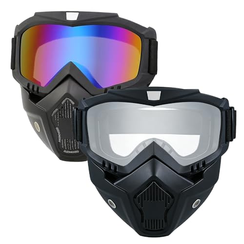 Image of Motorcycle Face Mask Full Face,Dirt Bike Goggles Motocross, ATV, Offroad, Riding Racing Goggles for Men Women