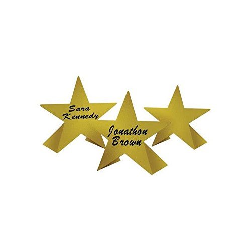 Gold Foil Star Place Cards by 360 Bestile
