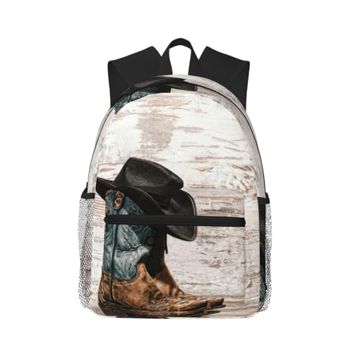 Sac à dos école imprimé bottes de cowboy pour aller à l'université au sec