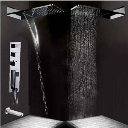 Robinet mitigeur thermostatique cascade mural Gowe anti-brûlure
