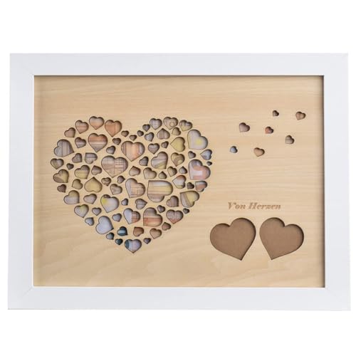 Bymivofun Geld Geschenke für Hochzeit mit Bilderrahmen, Hochzeitsgeschenke...