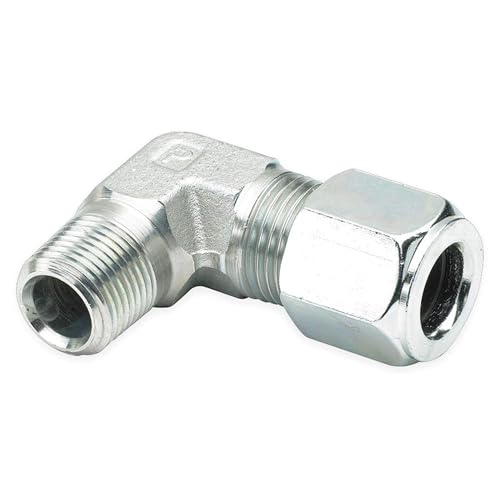 Parker 6 CBU-SS 316 Stainless Steel Compression Male Elbow, 90°, 3/8