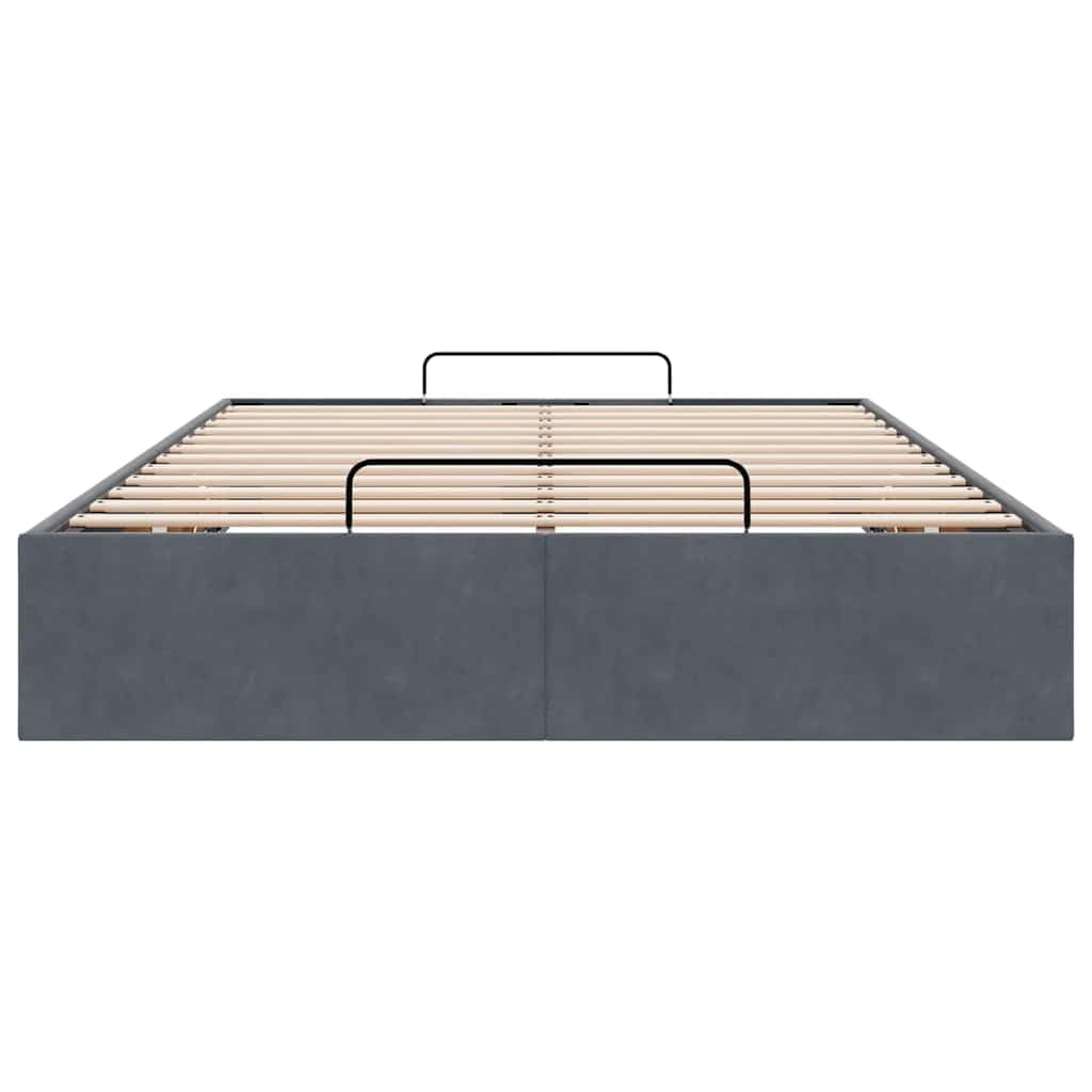 Canapé Abatible 120 x 190 cm, Cama Canape 120 x 190 cm, Cama Tapizada 120 x 190 cm, Cama Individual Crema Gris Oscuro