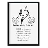  Geschenk beste Freundin bester Freund Kunstdruck Freundschaft Fahrrad Geschenkidee Ediths Art optional mit Rahmen