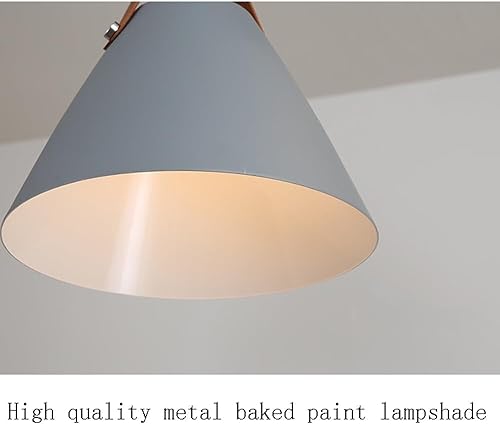 Miniatura 7 de Lámpara colgante de metal macarrón Lámpara colgante creativa de UNA cabeza con base E27 para mesita de noche, bar, isla de cocina y mesa de comedor