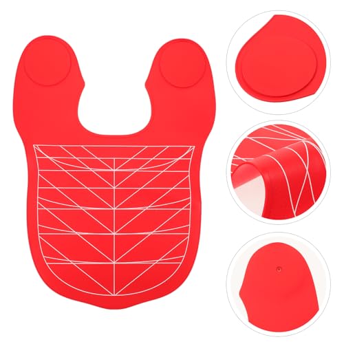 Capa para corte de cabello Beaupretty con cierre de botón, capa impermeable antiestática roja para barbería y salón de belleza miniatura 4