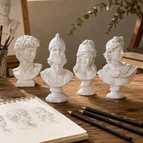 Buste grec miniature LOGOFUN pour surmonter les blocages créatifs en dessin