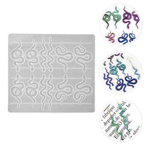 Silikon Ohrring Form Schlange DIY Schimmel Harz Schmuck Silikon Formen für Ohrring Handwerk Guss Anhänger – Bild 3