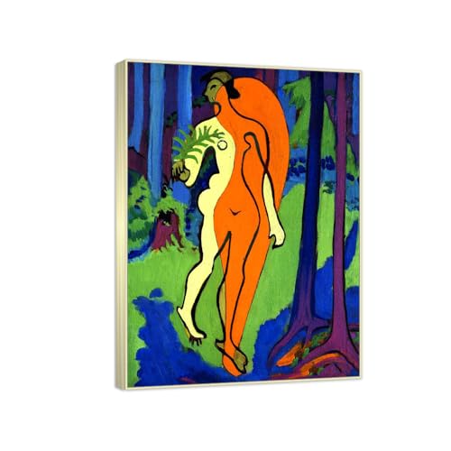 Toile abstraite Ludwig Kirchner Orange and Yellow tableaux décoratifs salon