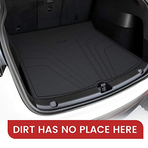 Farasla All Weather Cargo Mats for Tesla Model Y - Non-Slip Protective Liners(Set of 3)