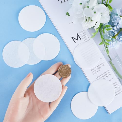 Image of GORGECRAFT 100PCS Synthetic Filter Discs 56mm Diameter Quantitative Ashless Filter Paper Medium Speed Wide Mouth Size Circular Cellulose Funnel Filtering Paper for Buchner Funnel Mushroom Cultivation