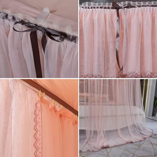 Moustiquaire de lit double verte pour une chambre style princesse - 6