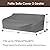 Vailge Heavy Duty Patio Sofa Cover, 100% Waterproof 3-Seater Outdoor Sofa Cover,Lawn Patio Furniture Covers with Air Vent and Handle,79" Wx 37" Dx 35" H,Grey