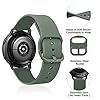 AK Pack 3 Watch Bands 20mm 22mm for Women Men, Replacement Straps Band for Smart Watch, soft skin-friendly silicone quick release, smart watch wristband (22mm, Black/Slate/Cactus) #1