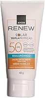 Renew Solar com Ácido Hialurônico Fps 50 Cor Média Clara 2.0 40g