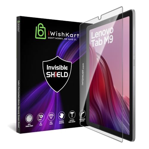 Image of compatible with Lenovo Tab M9 9 Inch Tab Tempered Glass Screen Protector Guard Full Screen Coverage Edge to Edge with Easy Installation kit | Anti-Scratch & Smudge Proof | Premium 9 inch