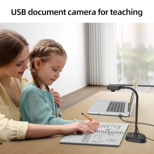 Document Camera for Teachers and Classroom, Gawervan USB Webcam/Doc Camera Built-in Mic— Mac OS, Windows, Chromebook Compatible for Live Demo, Web Conferencing, Distance Learning, Remote Teaching - Image 5