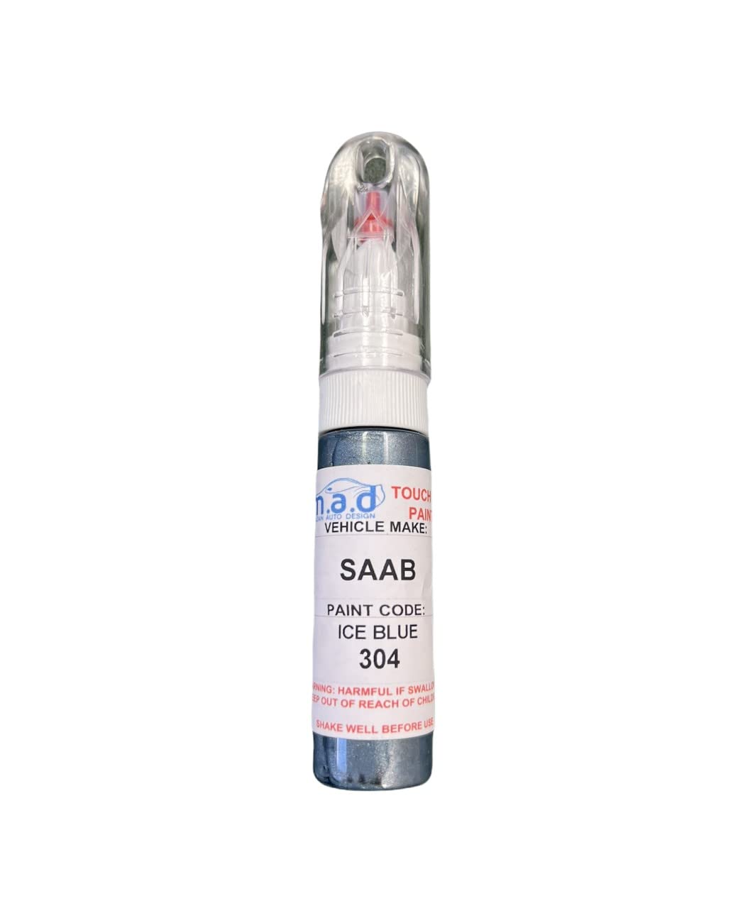 M.a.d Myldan Auto Design Just Paint Touch Up Car Paint 20Ml Pen For Saab Ice Blue 304 (Just Paint)
