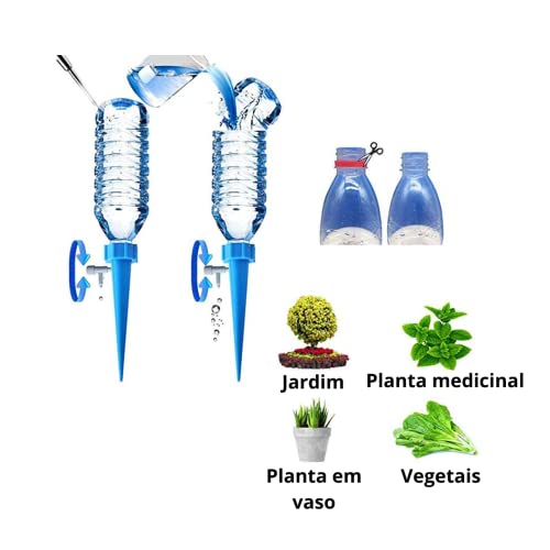 GOTEJADOR DE PLASTICO PARA PLANTAS KIT C/4