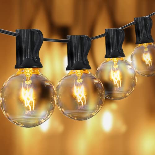 Qxmcov Outdoor String Lights, 11m/36ft G40 Festoon Lights Outdoor (30 + 5 Tungsten Bulbs), IP44 Waterproof Indoor/Outdoor String Lights Mains Powered for Garden Backyard, Wedding, Party, Christmas Qxmcov Outdoor String Lights, 11m/36ft G40 Festoon Lights Outdoor (30 + 5 Tungsten Bulbs), IP44 Waterproof Indoor/Outdoor String Lights Mains Powered for Garden Backyard, Wedding, Party, Christmas