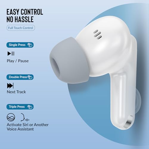 Image of AROMA TWS6 Sync V5.4 Upto 55Hr Playtime*, ENC, Dual Paring, Fast Charging, Heavy Bass Bluetooth