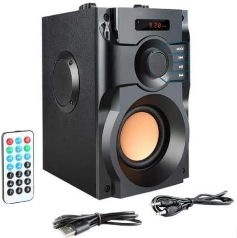 Beacon Pet Portable Bluetooth Speaker Wireless Subwoofer Stereo Bass Speakers Outdoor Powerful Speaker Support Remote Control FM Radio for Home Party, Travel, Camping, Indoor