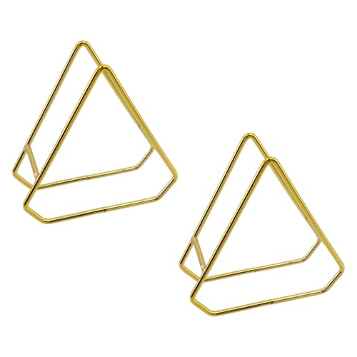Support de sous-verre triangulaire doré pour éviter le désordre sur la table - 2