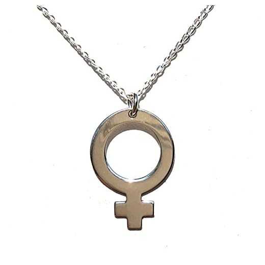 GARGANTILLA CON COLGANTE SIMBOLO VENUS/AFRODITA PLATA DE LEY - MASBARATA.ES