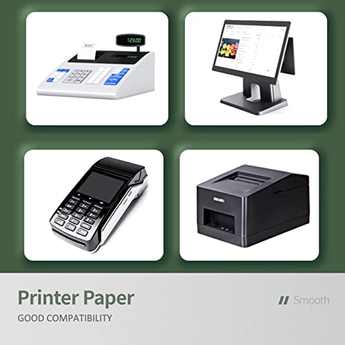 Muotich 3 1/8 X119 Thermal Paper Rolls Pos Cash Register Thermal Receipt Printer Paper, Pack Of 10 #TOP4