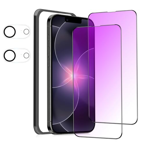 MINIKA �y�u���[���C�g�J�b�g�t�B�����z iPhone 17e �p�� �K���X�t�B���� �u���[���C�g�J�b�g ��Phone 17e �ی�t�B���� �u���[���C�g �A�C�t�H�� 17e �t�B���� �S�ʕی� �ڂ̔��y�� �y�K�C�h�g�t��/�J�����t�B���� �t�� / 