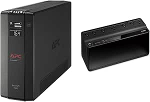 APC 1500VA UPS Battery Backup, Surge Protection with 7 Outlets and USB Port