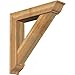Ekena Millwork BKT0806X40X40TRA01RWR Traditional Rough Sawn Bracket w/Offset Brace, Western Red Cedar