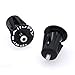 Bike Bar End Plugs - iParaAiluRy Handsome Universal Rubber Sponge Aluminum Handlebar Plug (1 Pair, Out Dia. 23mm/28mm, Black/Blue/Golden/Gray/Green/Red)