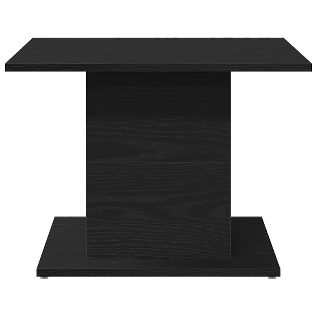 Mesa de Café Roble Negro 55,5 x 55,5 x 40 cm Mesa de Centro con Estante y Almacenamiento para Sala de Estar,Salón,Comedor