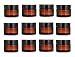 1 oz Amber Glass Jar w/ Black Lid, High End Glass Salve Cream Jars by Premium Vials, (Pack of 12)