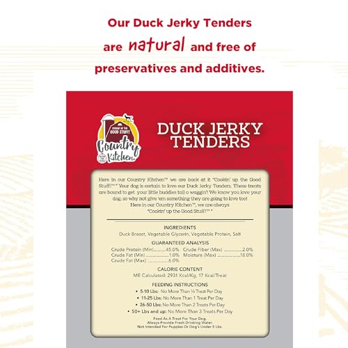 Country Kitchen Duck Jerky Tender Dog Treats, High Protein, Low Fat, No Artificial Colors, 16 oz - Thumbnail 6